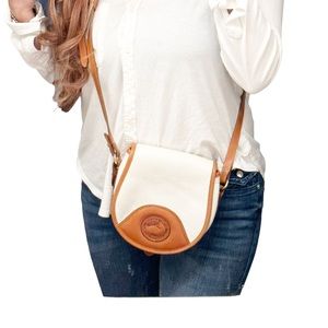 Vintage Cream Dooney and Bourke Crossbody Bag